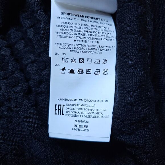 Stone Island x Shadow Project Knitted T-Shirt in Black size Large NWT $438 - Picture 9 of 12